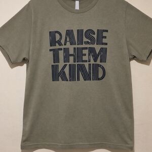 Bella Canvas Sage Green Tee with Navy Print